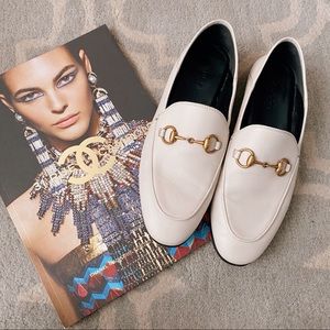 ✨EUC Gucci Convertible Loafer in White Leather✨